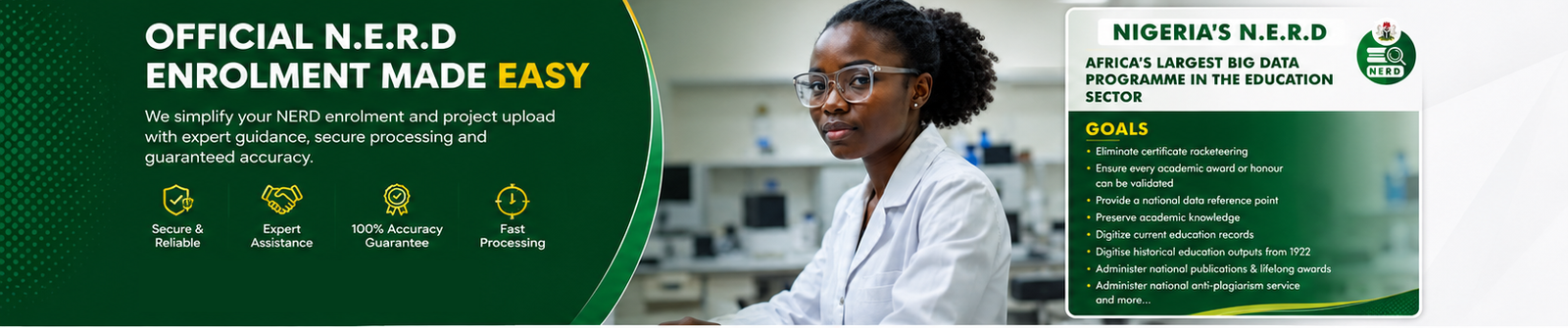 Laxltech NERD and NYSC support banner